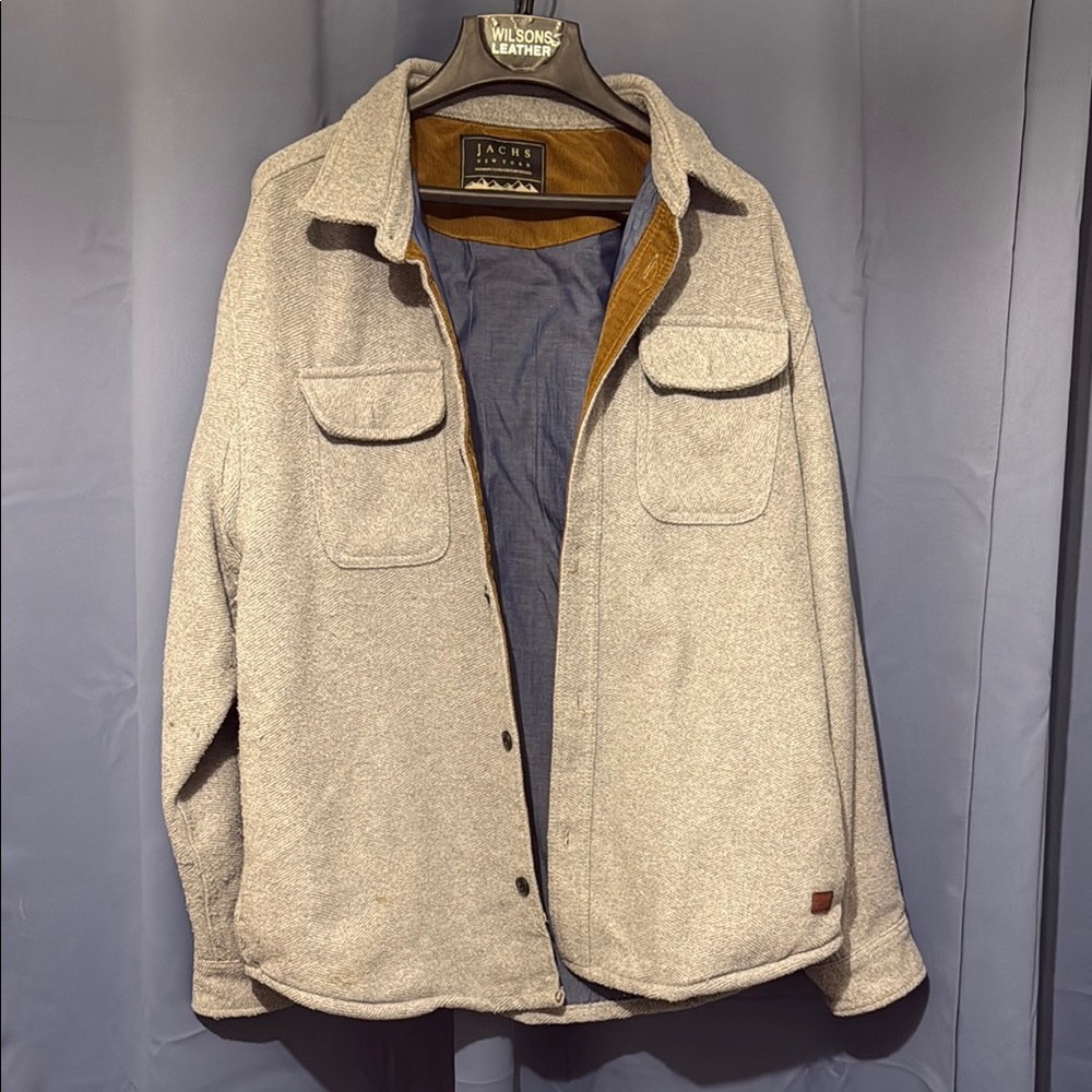 Jachs Grey Shirt Jacket with Relaxed Fit